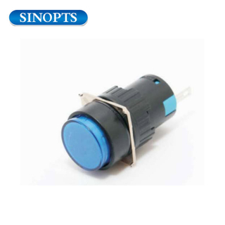 16mm 380v Distribution Box Plastic Blue Indicator Light