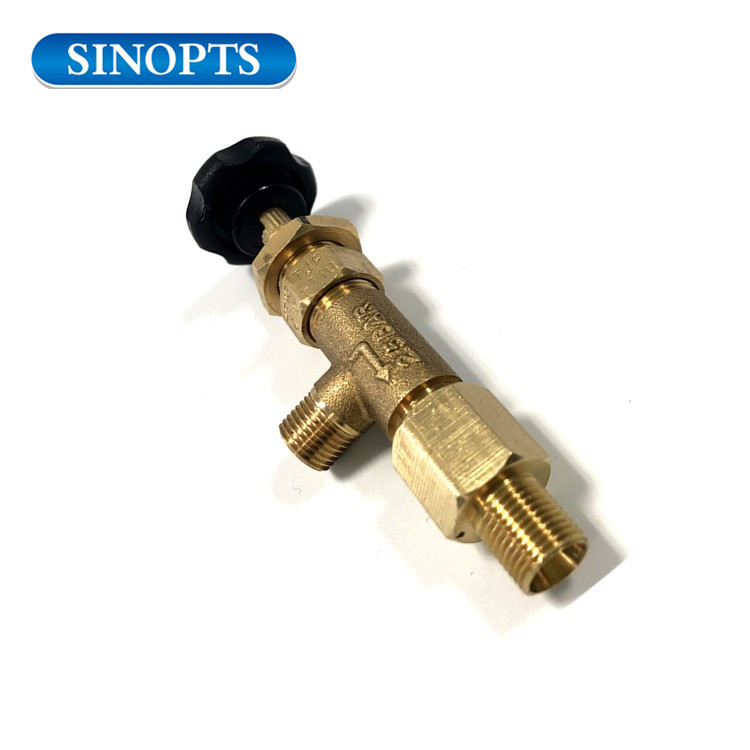 Camping stove gas control safety valve